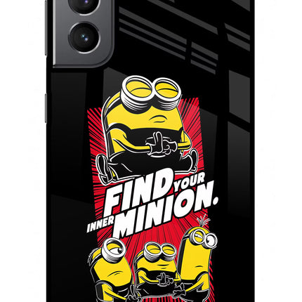 Find your inner Minion Samsung S21 Plus Glass Case