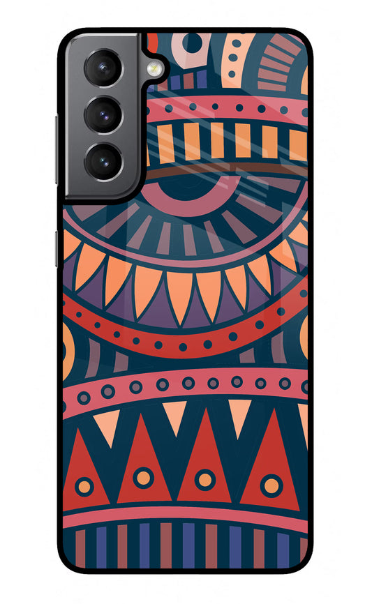 African Culture Design Samsung S21 Plus Glass Case