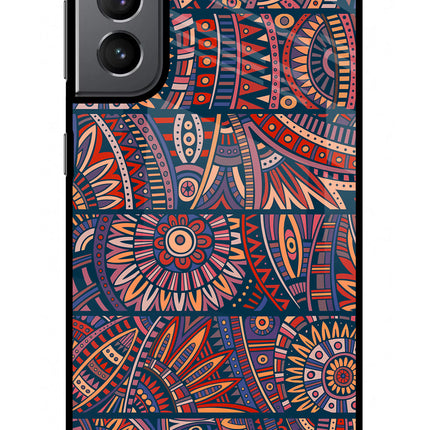 African Culture Design Samsung S21 Plus Glass Case