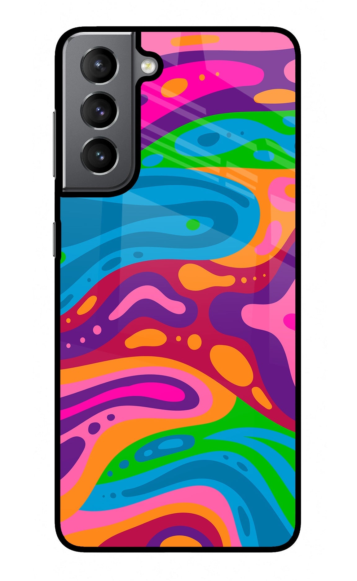 Trippy Pattern Samsung S21 Plus Back Cover