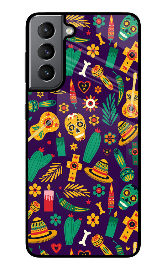 Mexican Artwork Samsung S21 Plus Glass Case