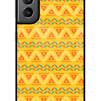 Tribal Pattern Samsung S21 Plus Glass Case