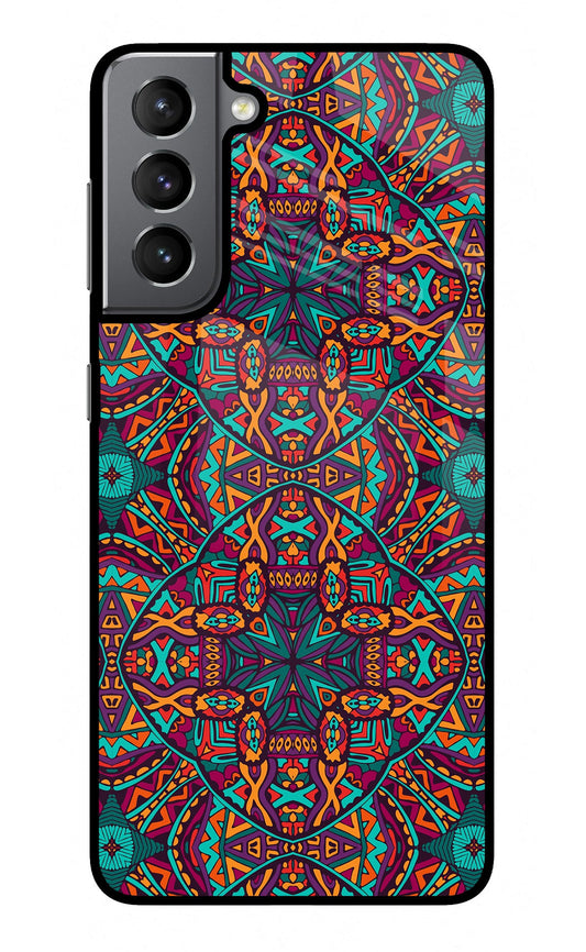 Colour Mandala Samsung S21 Plus Glass Case