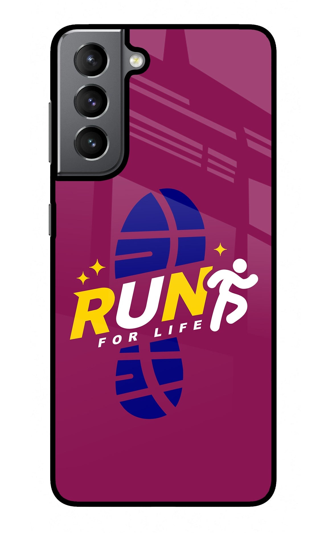 Run for Life Samsung S21 Plus Glass Case