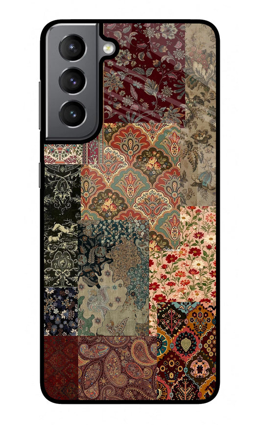 Desi Print Samsung S21 Plus Glass Case