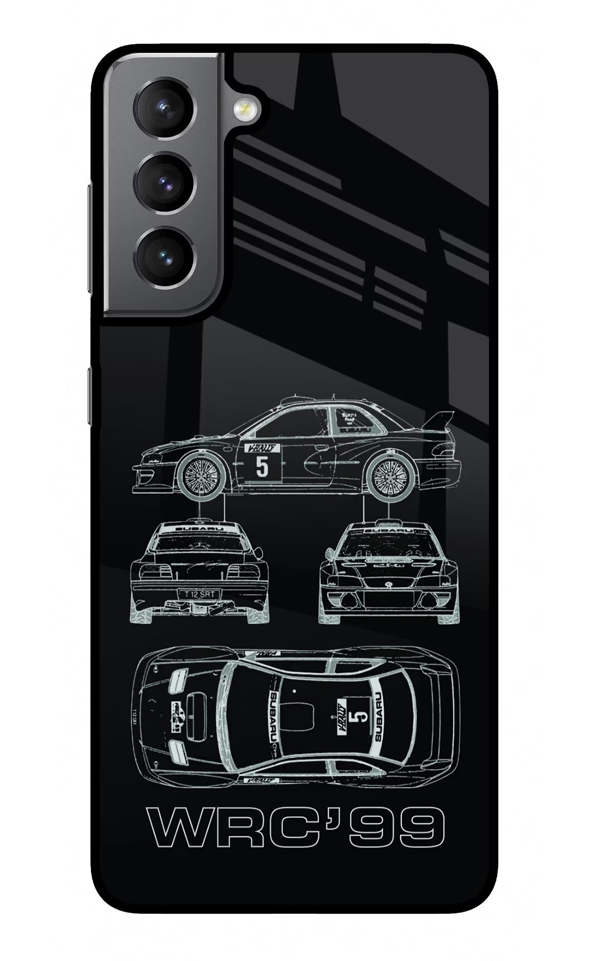 WRC'99 Samsung S21 Plus Glass Case Back Cover by Casekaro