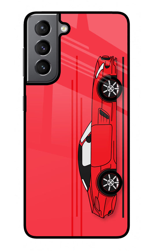 Red Velocity Samsung S21 Plus Glass Case
