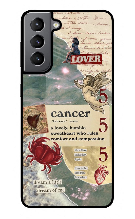 Cancer Zodiac Samsung S21 Plus Glass Case