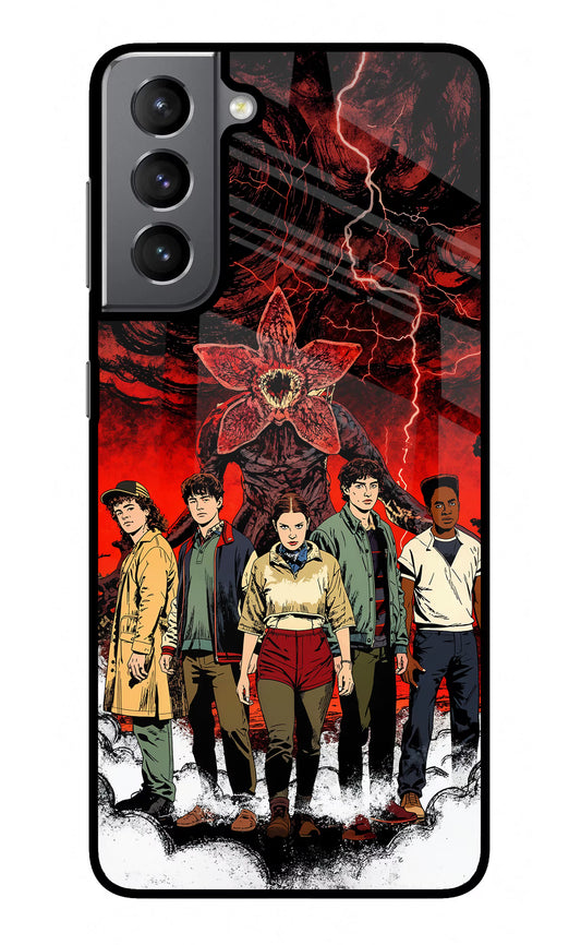 Ordinary Things Characters Samsung S21 Plus Glass Case