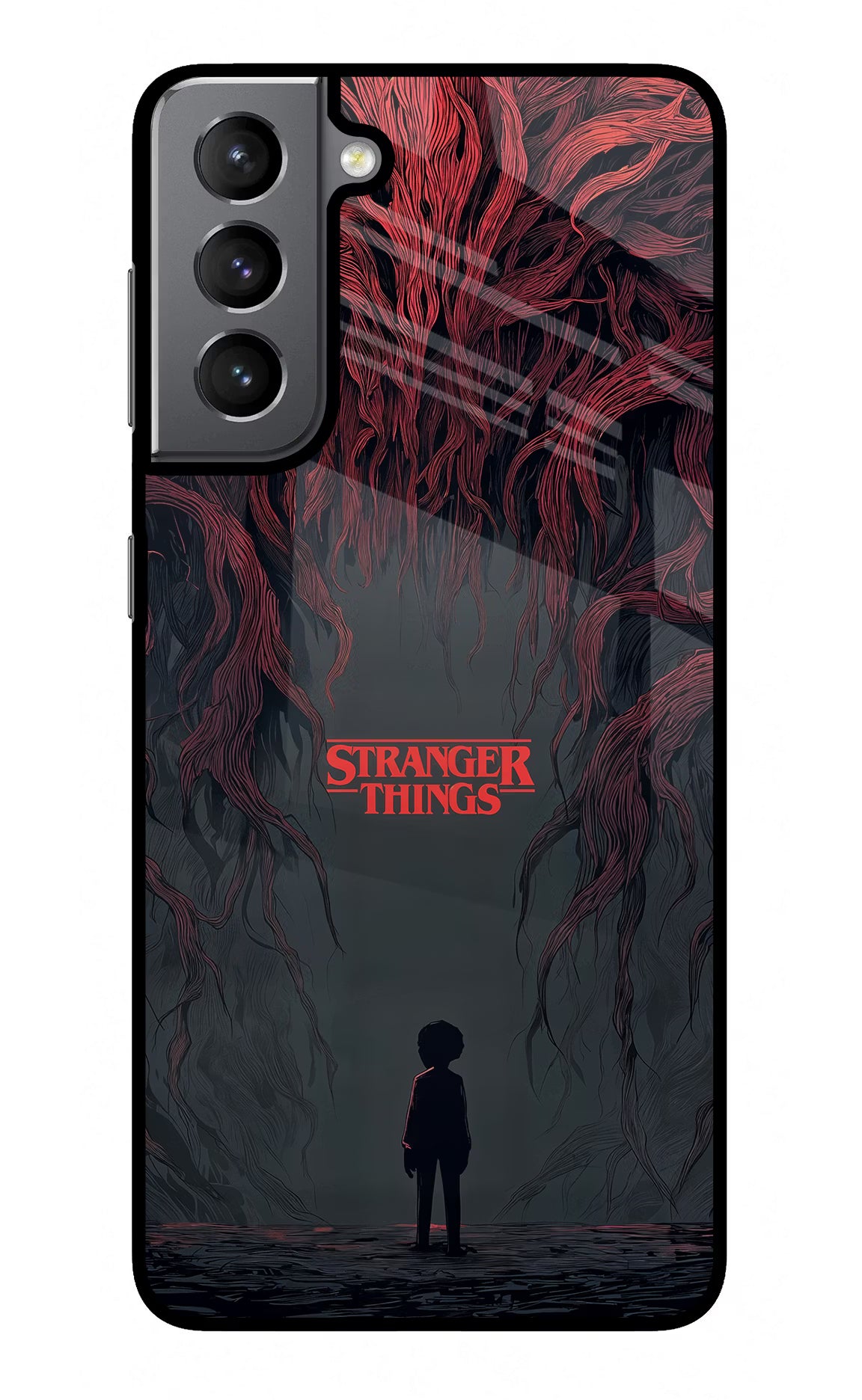 Ordinary Things Dark Side Samsung S21 Plus Glass Case Back Cover by Casekaro