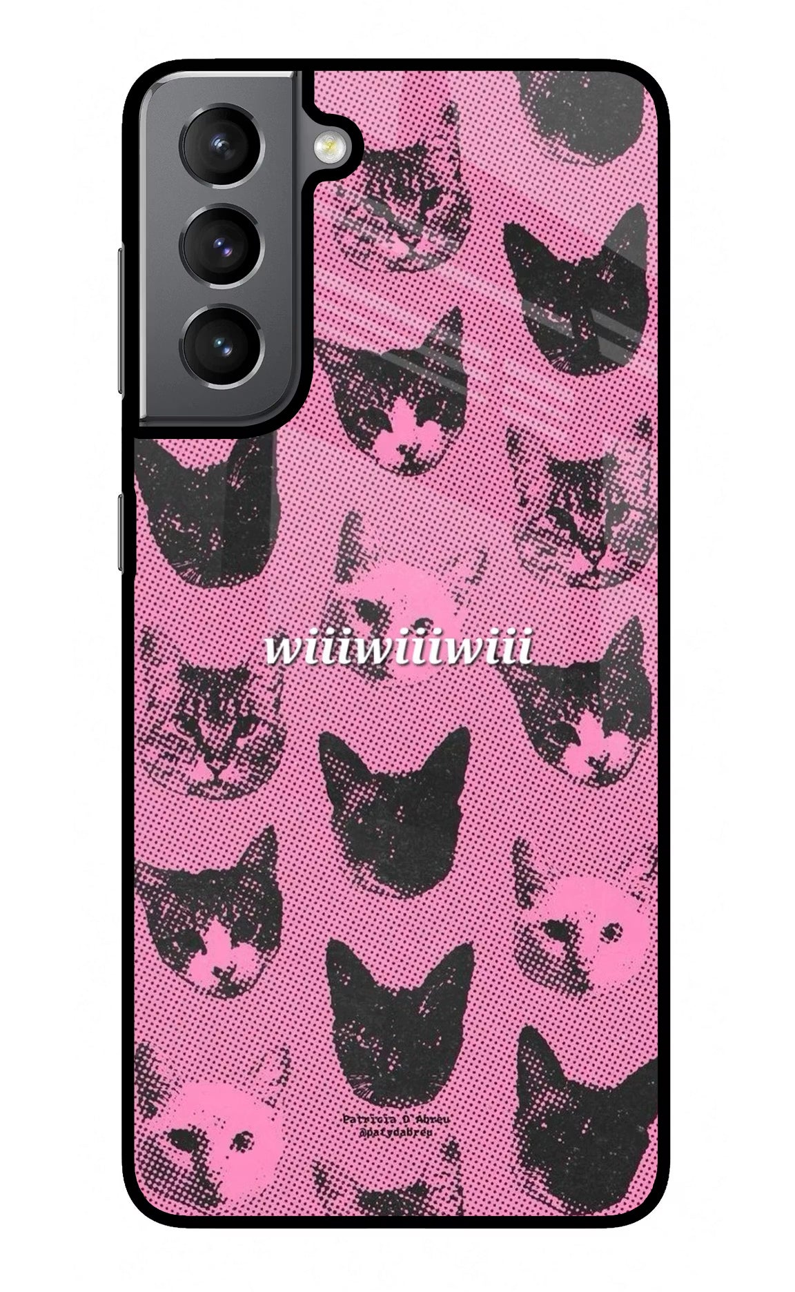 Pink Cats Samsung S21 Plus Glass Case