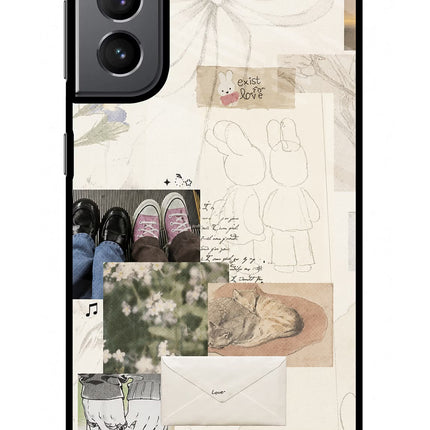 Soft Aesthetic Samsung S21 Plus Glass Case