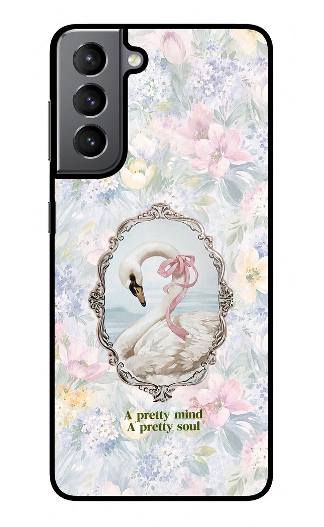 Pretty Mind Pretty Soul Samsung S21 Plus Glass Case