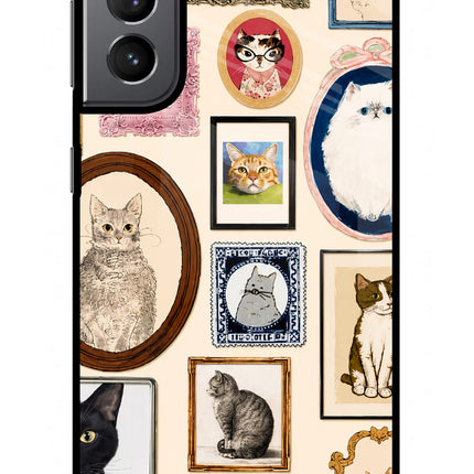 Mirror Cats Samsung S21 Plus Glass Case