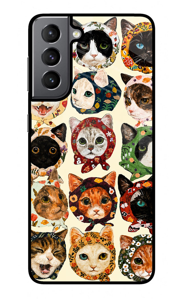 Cool Cat Samsung S21 Plus Glass Case