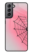 Pink Web Samsung S21 Plus Glass Case