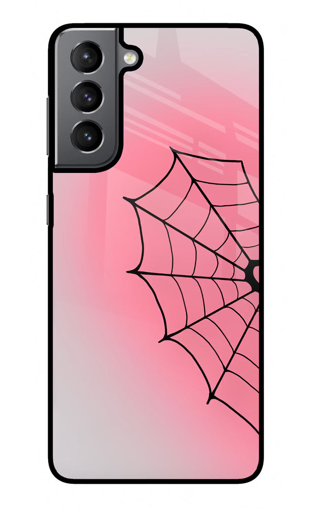 Pink Web Samsung S21 Plus Glass Case