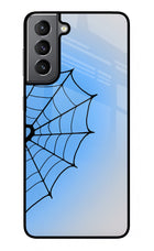 Blue Web Samsung S21 Plus Glass Case