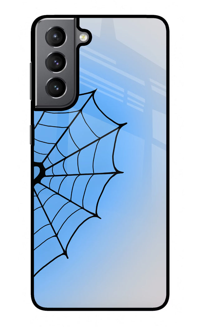 Blue Web Samsung S21 Plus Glass Case