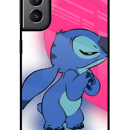 Stitch Hug Samsung S21 Plus Glass Case