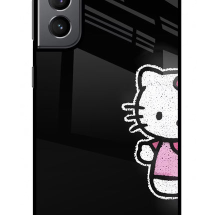 Kitty Charm Samsung S21 Plus Glass Case