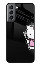 Kitty Charm Samsung S21 Plus Glass Case