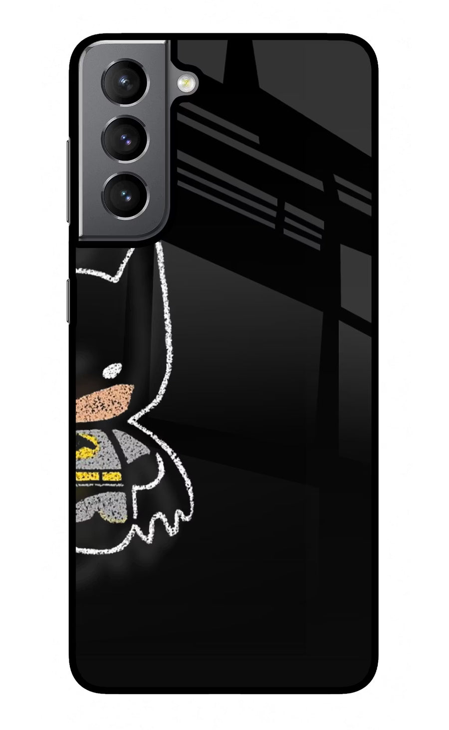 Bat Kitty Samsung S21 Plus Back Cover, Glass case