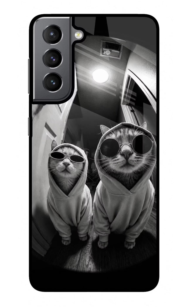 Hood Cats Samsung S21 Plus Glass Case