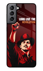 Bhagat Singh Revolution Samsung S21 Plus Glass Case