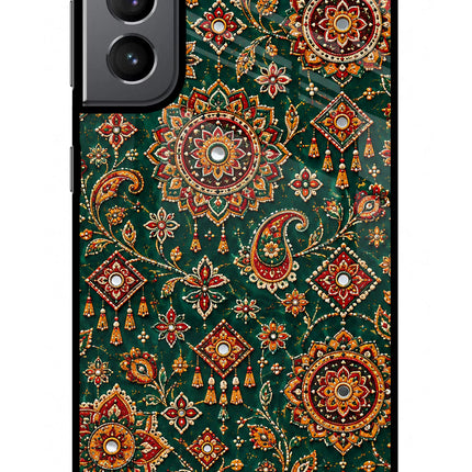 Green Pataka Samsung S21 Plus Glass Case