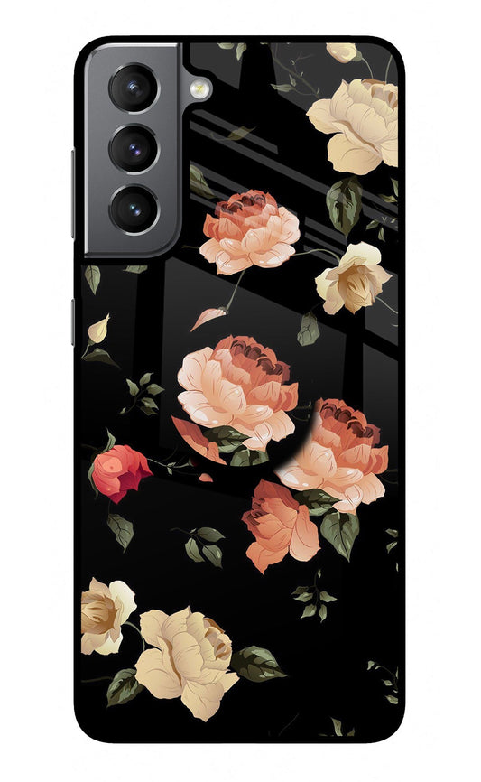 Flowers Samsung S21 Plus Glass Case