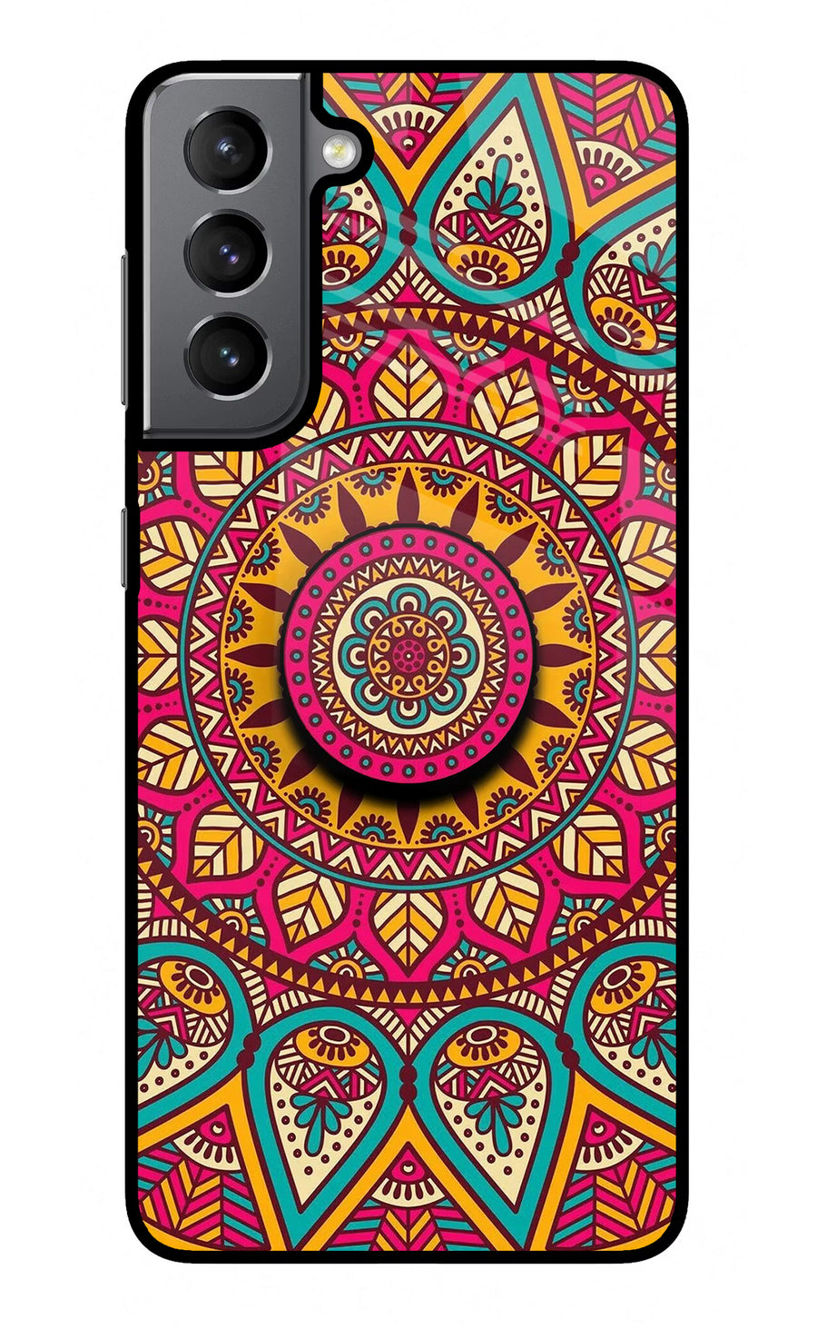 Mandala Samsung S21 Plus Pop Case, Glass case