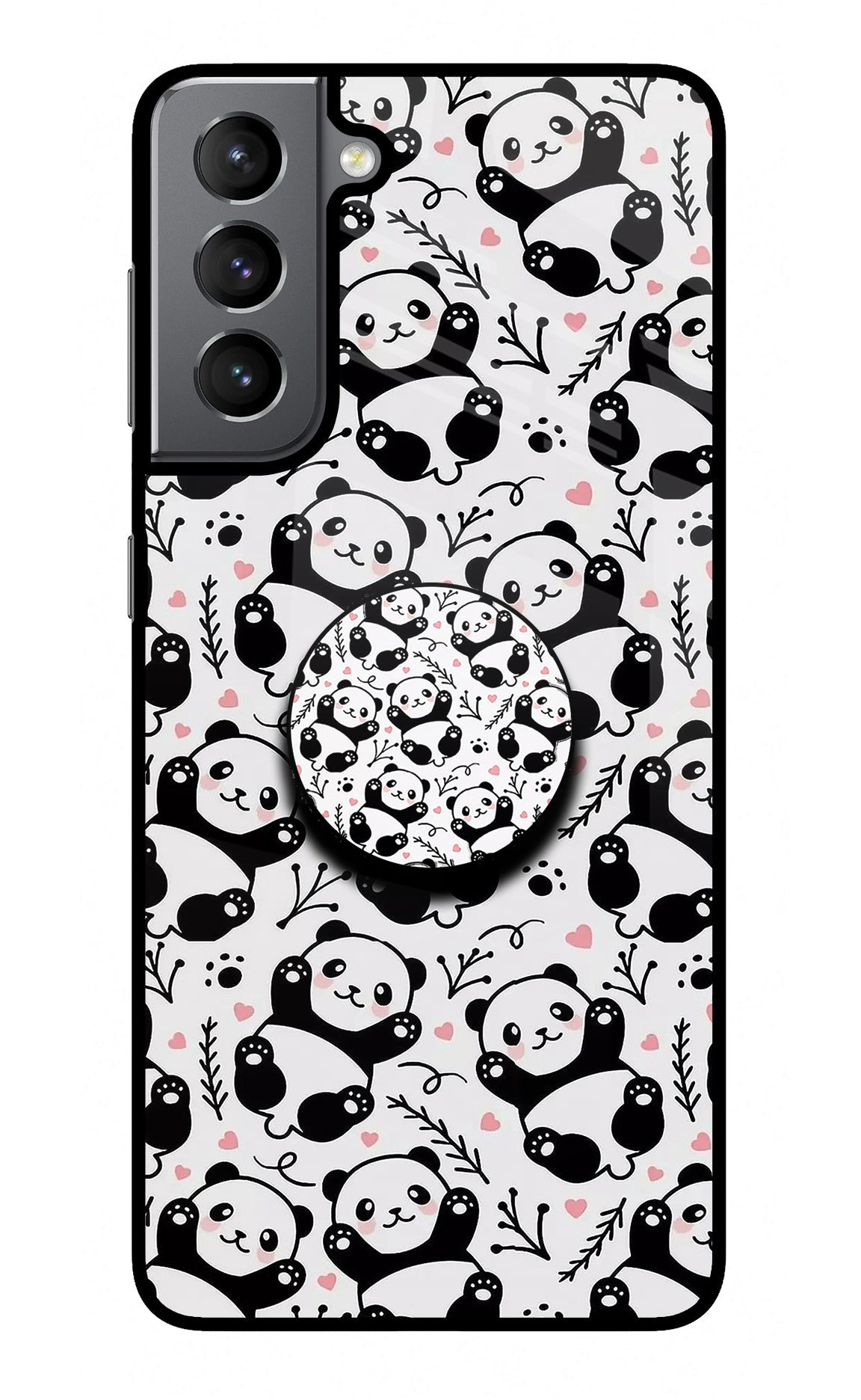 Cute Panda Samsung S21 Plus Pop Case