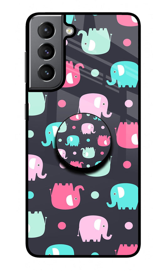 Baby Elephants Samsung S21 Plus Glass Case