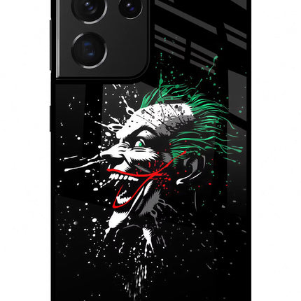 Joker Samsung S21 Ultra Glass Case Back Cover by Casekaro