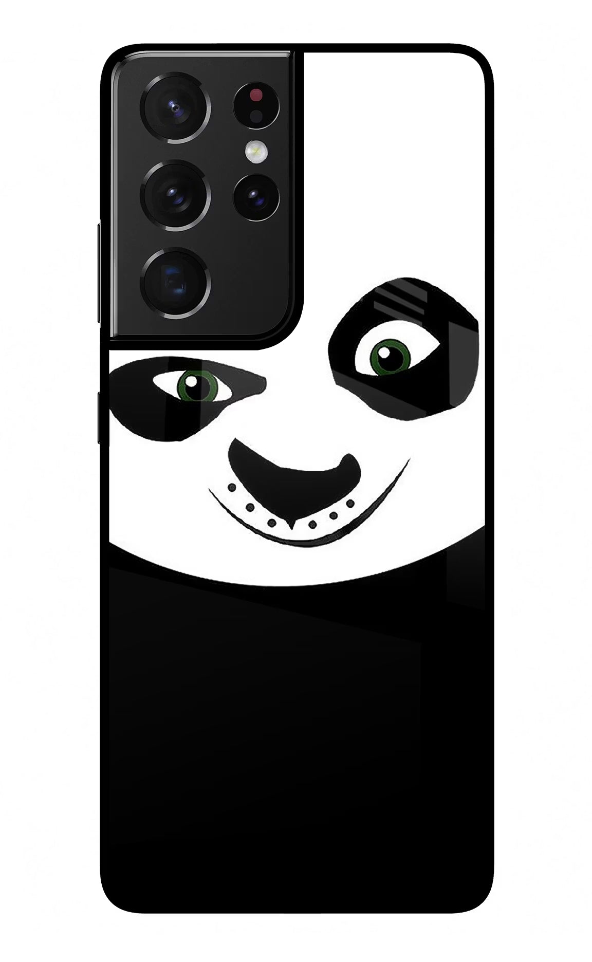 Panda Samsung S21 Ultra Glass Case Back Cover by Casekaro
