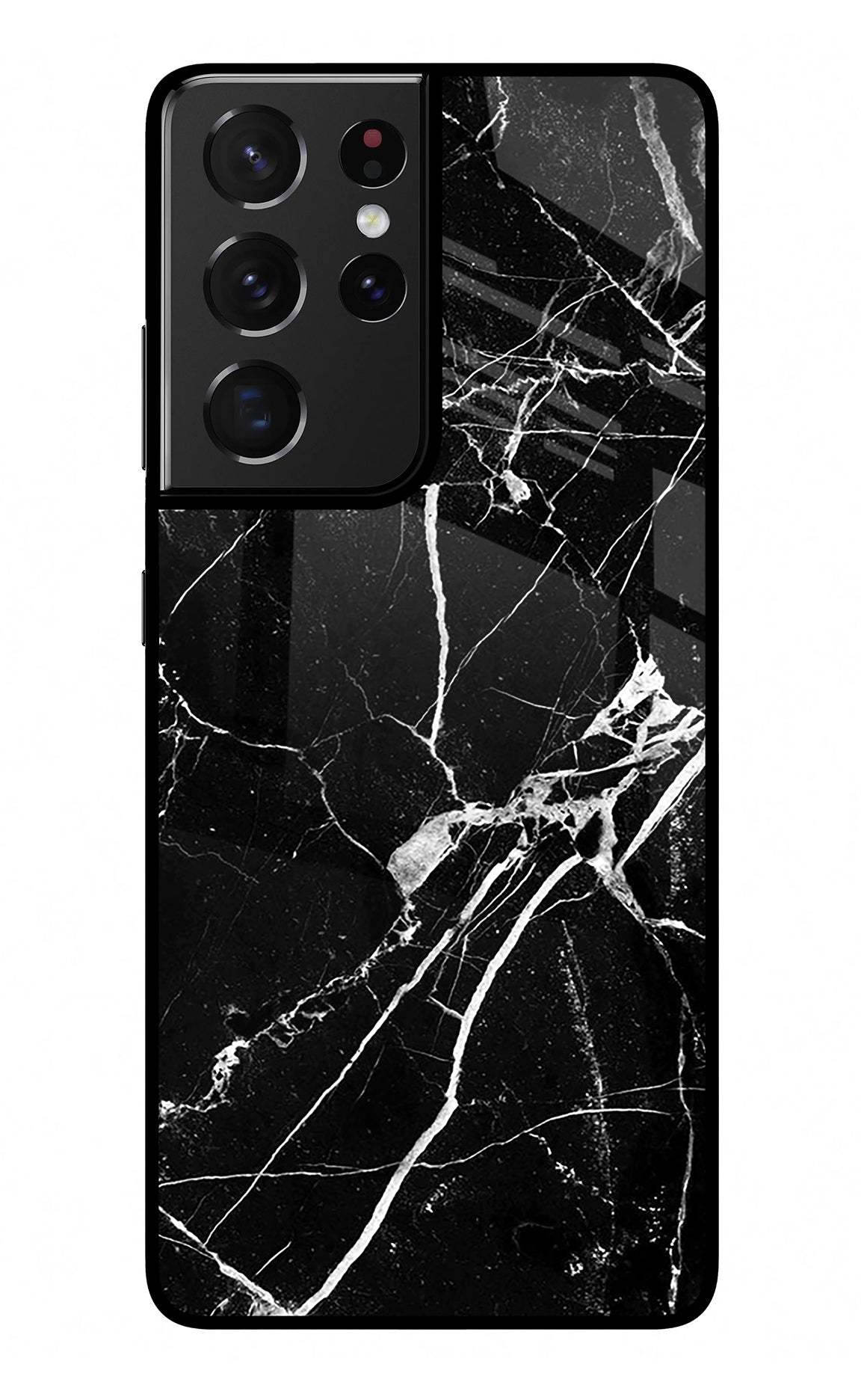 Black Marble Pattern Samsung S21 Ultra Back Cover