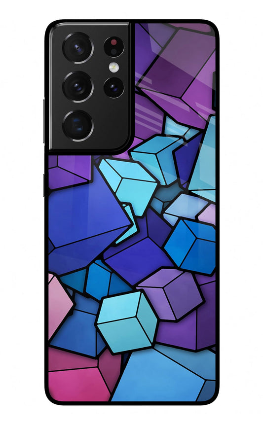 Cubic Abstract Samsung S21 Ultra Glass Case
