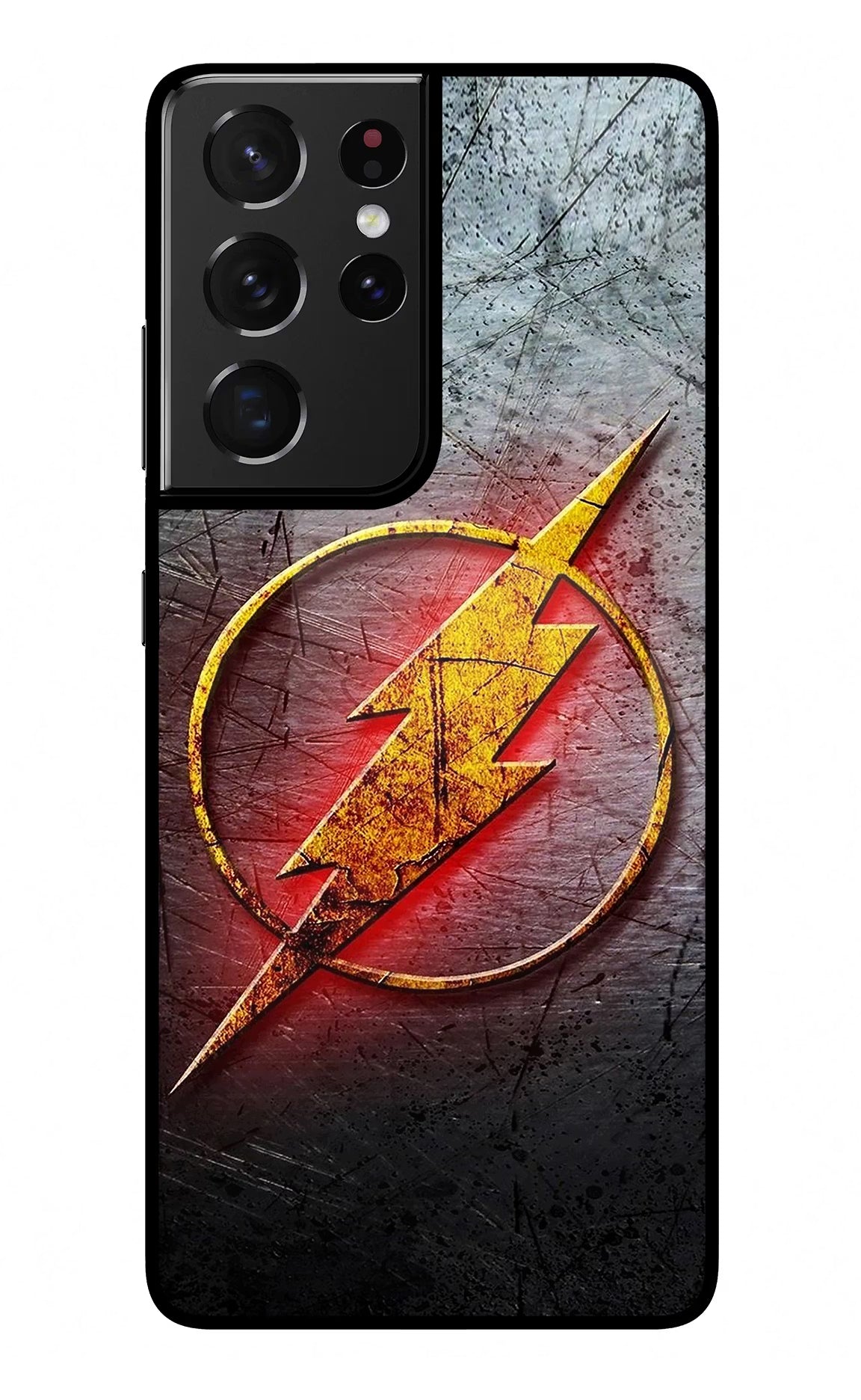 Flash Samsung S21 Ultra Glass Case Back Cover by Casekaro