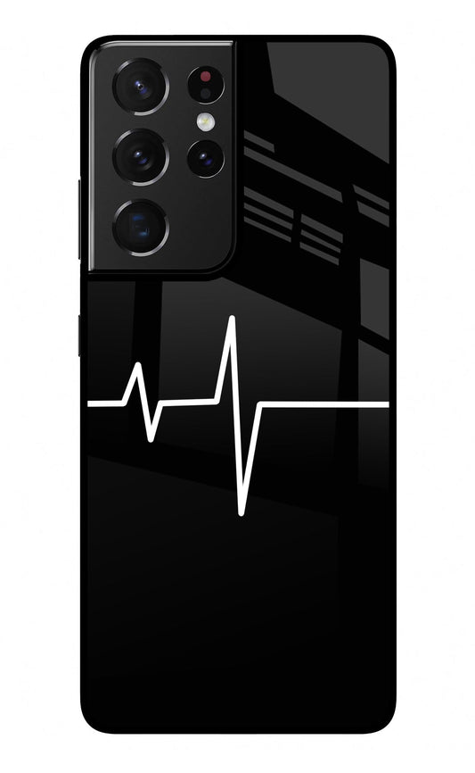 Heart Beats Samsung S21 Ultra Glass Case
