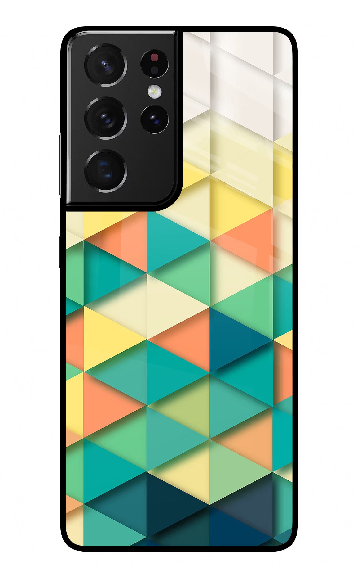 Abstract Samsung S21 Ultra Glass Case Back Cover by Casekaro