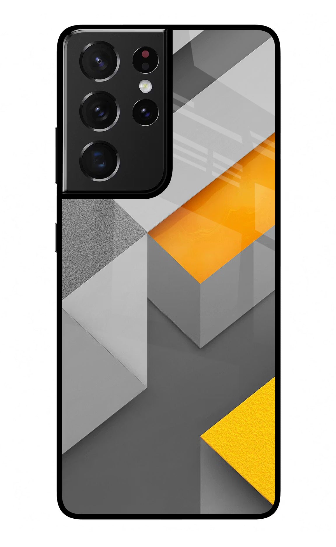 Abstract Samsung S21 Ultra Glass Case Back Cover by Casekaro