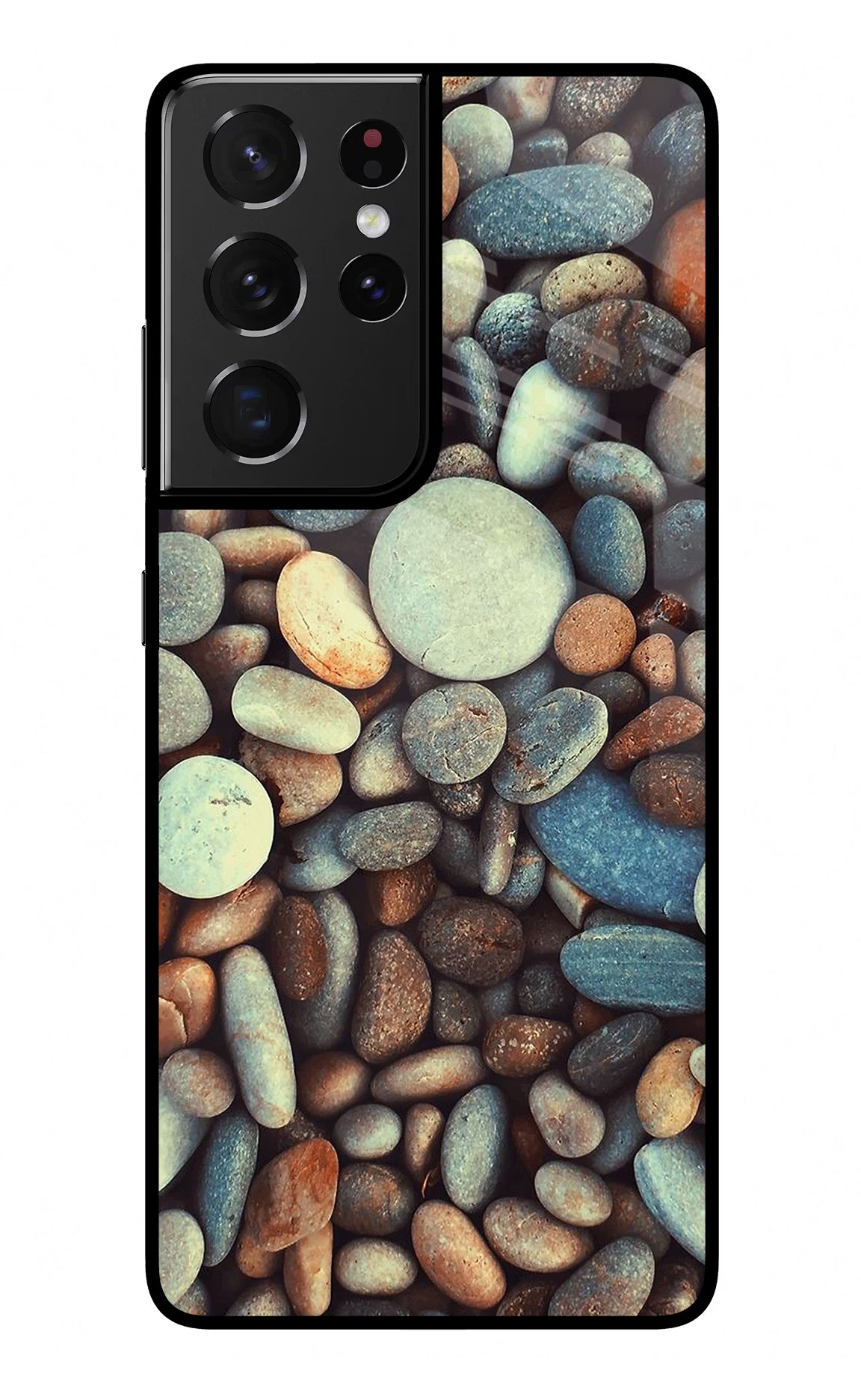 Pebble Samsung S21 Ultra Glass Case Back Cover by Casekaro