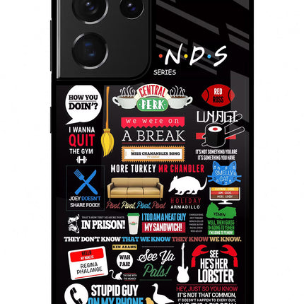 FRIENDS Samsung S21 Ultra Glass Case Back Cover by Casekaro