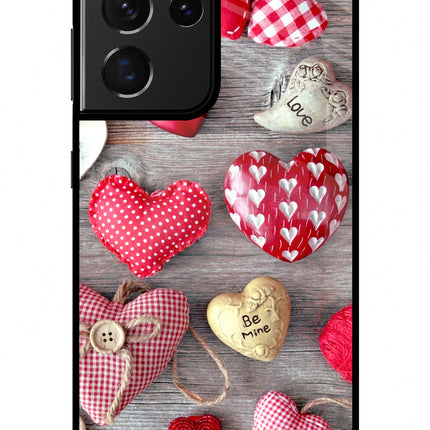 Love Wallpaper Samsung S21 Ultra Glass Case Back Cover by Casekaro