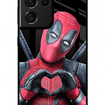 Deadpool Samsung S21 Ultra Glass Case Back Cover by Casekaro