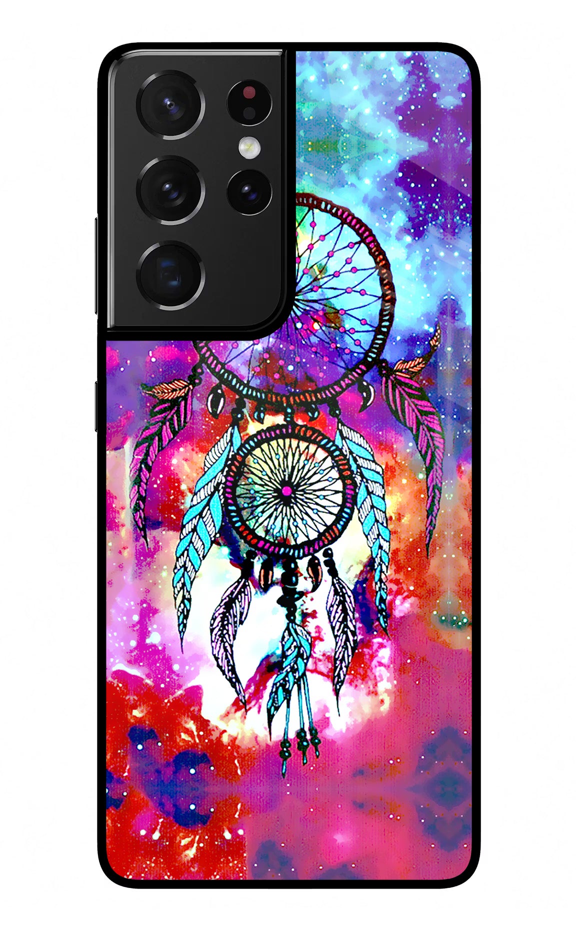 Dream Catcher Abstract Samsung S21 Ultra Glass Case Back Cover by Casekaro