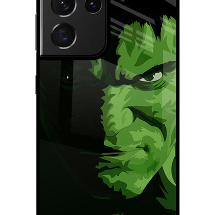 HULK Samsung S21 Ultra Glass Case Back Cover by Casekaro