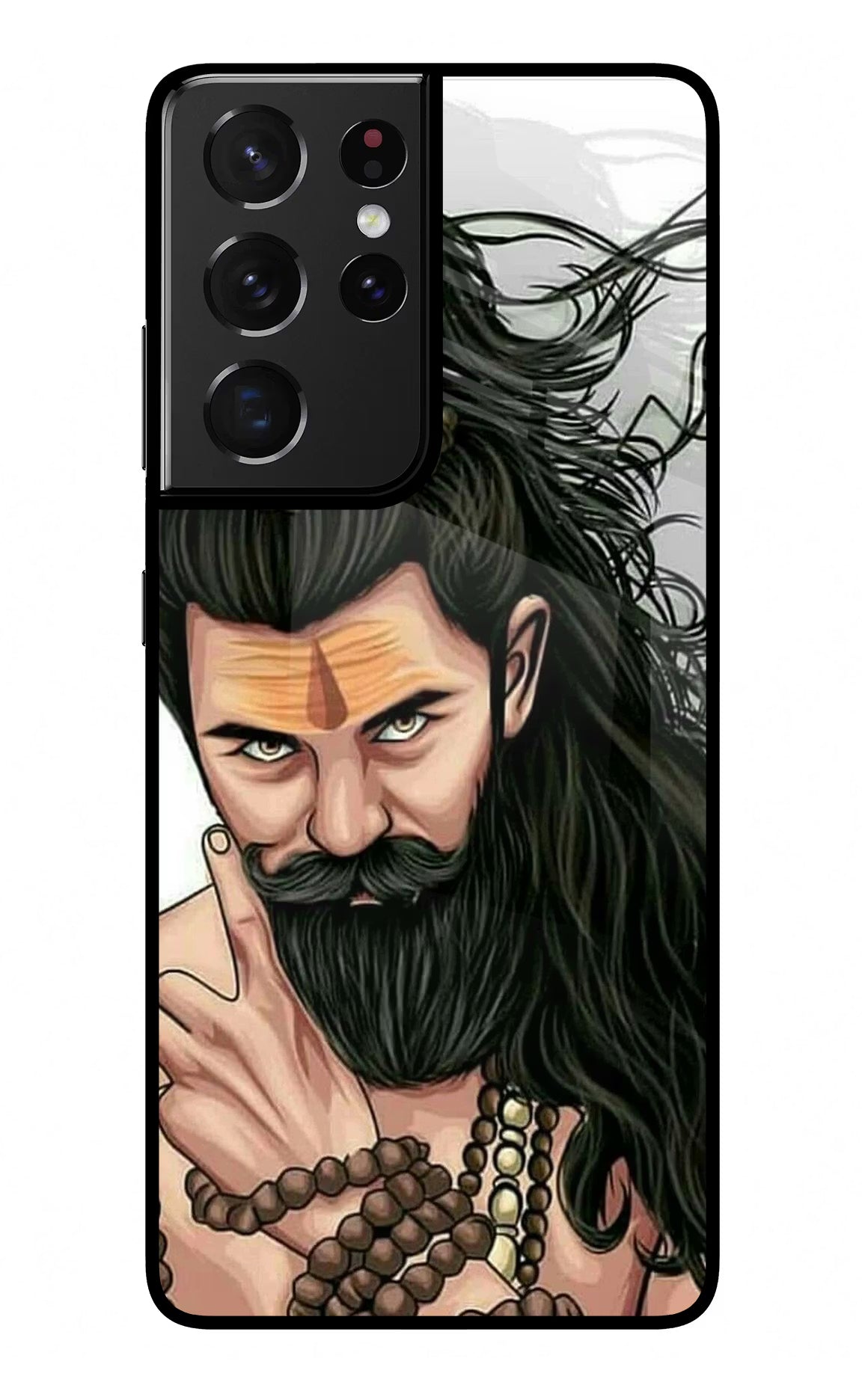 Mahadev Samsung S21 Ultra Glass Case Back Cover by Casekaro