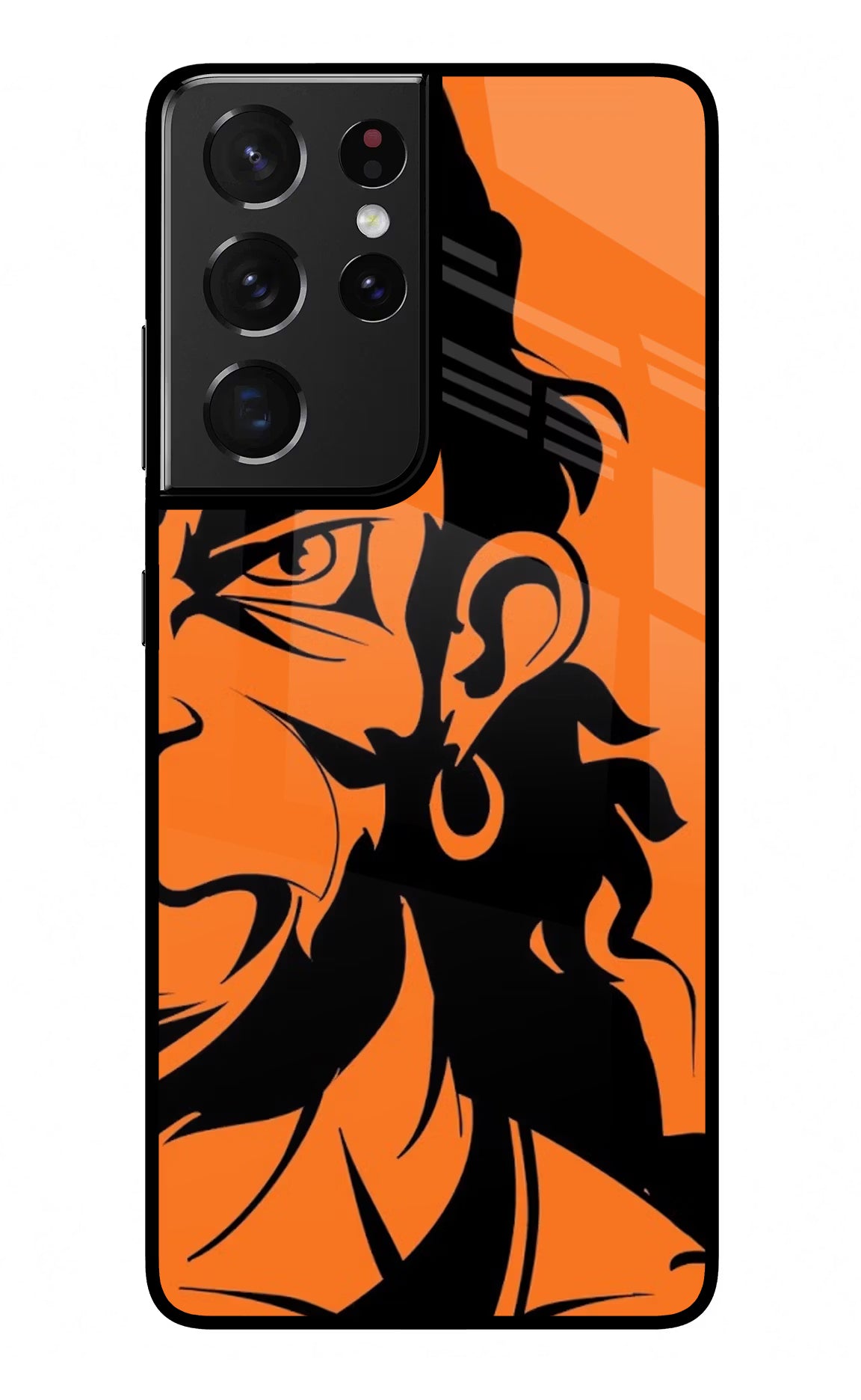 Hanuman Samsung S21 Ultra Glass Case Back Cover by Casekaro